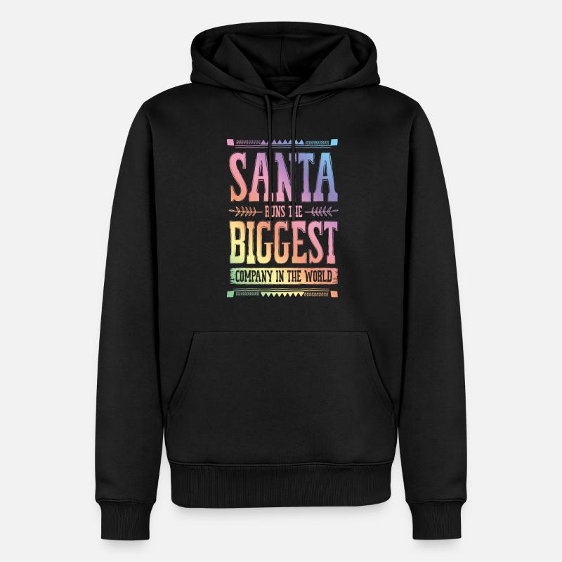 Noël du Père Noël - Sweat à capuche Premium bio Homme - noir