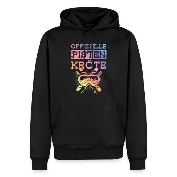 Pentes officielles Crapaud - Sweat à capuche Premium bio Homme - noir - Devant - Nico (187cm)