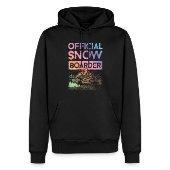 Official Snowboarder - Men’s Premium Organic Hoodie - black - Front - Nico (187cm)
