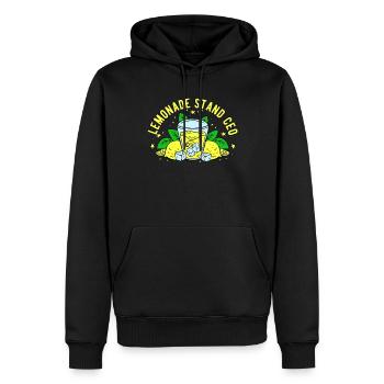 Lemonade Vendeur Lemonade Stand Pdg - Sweat à capuche Premium bio Homme - noir - Devant - Nico (187cm)
