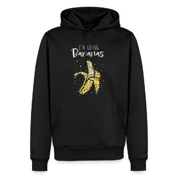Going Bananas Banane Kostümersatz Karneval - Männer Premium Bio Hoodie - Schwarz - Vorne - Nico (187cm)