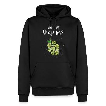 Grape Grapes Costume Replacement Carnival Carnival - Men’s Premium Organic Hoodie - black - Front - Nico (187cm)