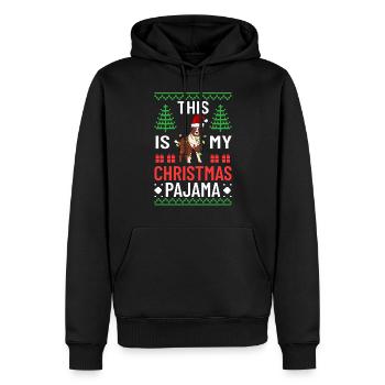 Australian Shepherd Weihnachten Hund Welpe - Männer Premium Bio Hoodie - Schwarz - Vorne - Nico (187cm)