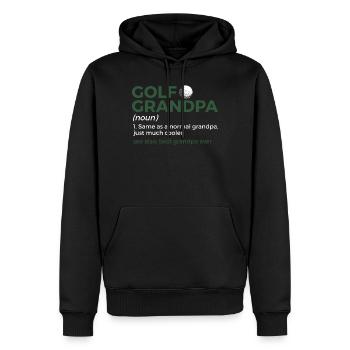Golf Spieler Spruch Geschenkidee - Männer Premium Bio Hoodie - Schwarz - Vorne - Nico (187cm)