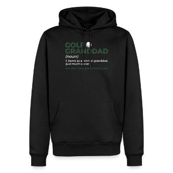 Golf Spieler Spruch Geschenkidee - Männer Premium Bio Hoodie - Schwarz - Vorne - Nico (187cm)