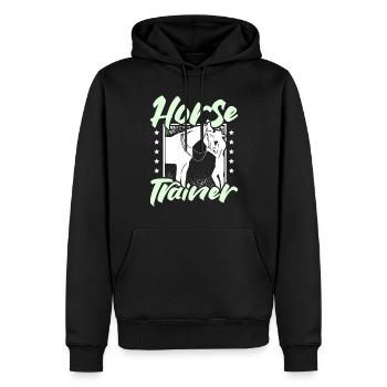 Horse trainer - Männer Premium Bio Hoodie - Schwarz - Vorne - Nico (187cm)