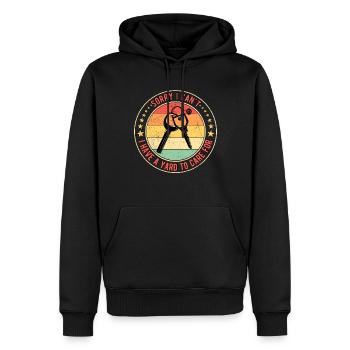 Hauskäufer Einweihungsparty I Cant I Have A Yard - Männer Premium Bio Hoodie - Schwarz - Vorne - Nico (187cm)