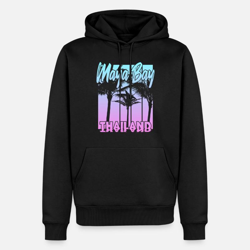 Maya Bay Thaïlande - Sweat à capuche Premium bio Homme - noir