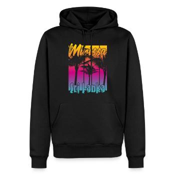 Mirissa Sri Lanka - Sweat à capuche Premium bio Homme - noir - Devant - Nico (187cm)