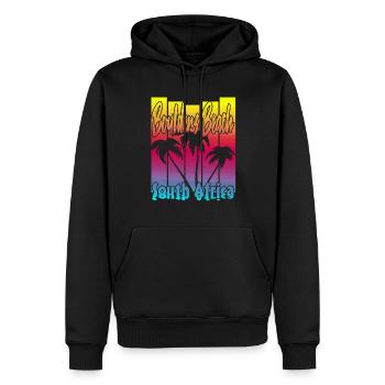Plage de Boulders - Sweat à capuche Premium bio Homme - noir - Devant - Nico (187cm)