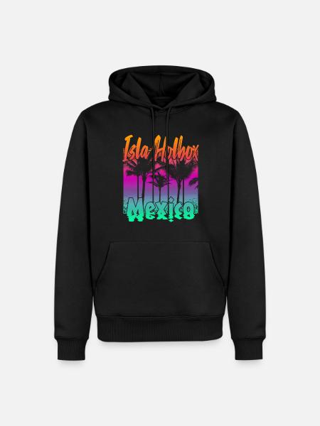 Isla Holbox Mexico - Men’s Premium Organic Hoodie - black