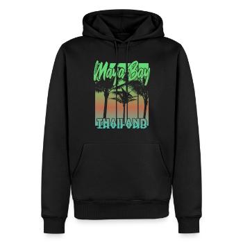 Maya Bay Thaïlande - Sweat à capuche Premium bio Homme - noir - Devant - Nico (187cm)