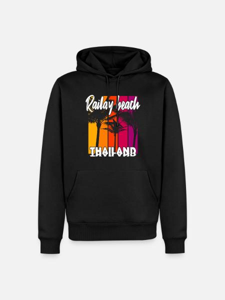 Railay Beach Thailand - Men’s Premium Organic Hoodie - black
