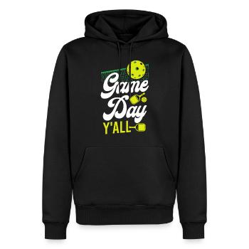 Pickleball Girl Ladies Game Day - Männer Premium Bio Hoodie - Schwarz - Vorne - Nico (187cm)