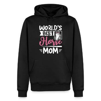 World's best horse mom - Männer Premium Bio Hoodie - Schwarz - Vorne - Nico (187cm)