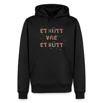 Et kütt wie et kütt Karneval Fasching Kostümersatz - Männer Premium Bio Hoodie - Schwarz - Vorne - Nico (187cm)