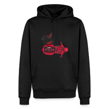 Surf - Special - Männer Premium Bio Hoodie - Schwarz - Vorne - Nico (187cm)