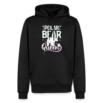 Polar bear queen - Männer Premium Bio Hoodie - Schwarz - Vorne - Nico (187cm)