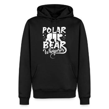Polar bear whisperer - Männer Premium Bio Hoodie - Schwarz - Vorne - Nico (187cm)
