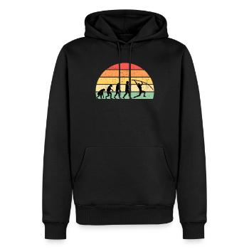 Stabhochsprung Stabspringer Stabhochspringer - Männer Premium Bio Hoodie - Schwarz - Vorne - Nico (187cm)