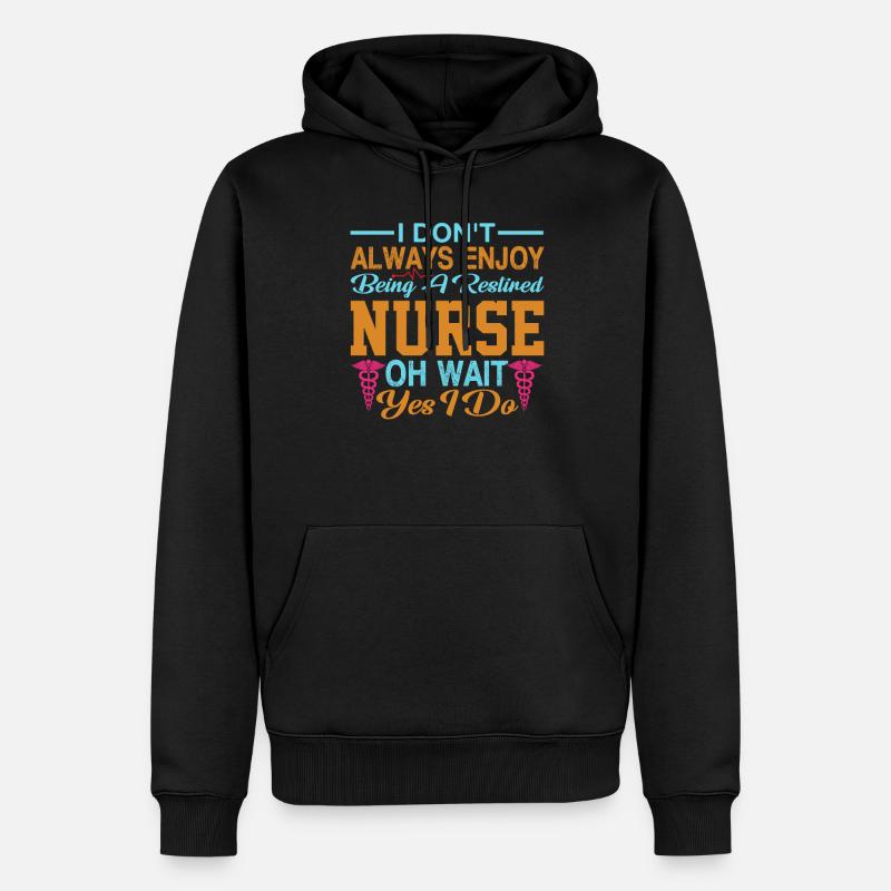 Santé et infirmière - Sweat à capuche Premium bio Homme - noir