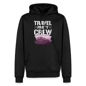 Travel Party Crew - Männer Premium Bio Hoodie - Schwarz - Vorne - Nico (187cm)