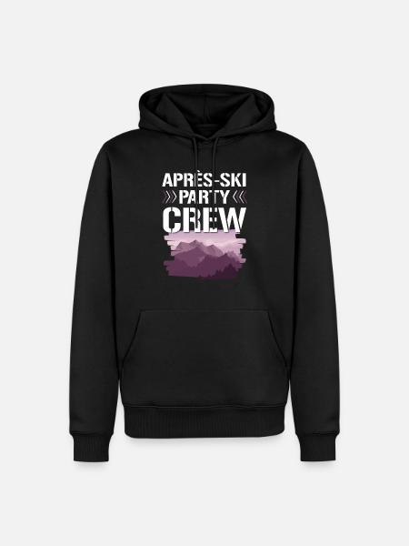 Apres SKi Party Crew - Men’s Premium Organic Hoodie - black