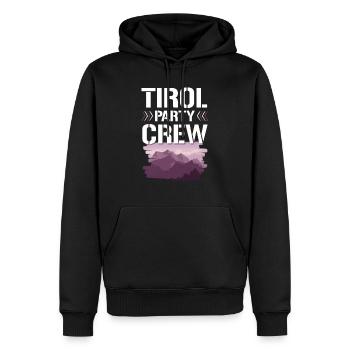Tirol Party Crew - Sweat à capuche Premium bio Homme - noir - Devant - Nico (187cm)