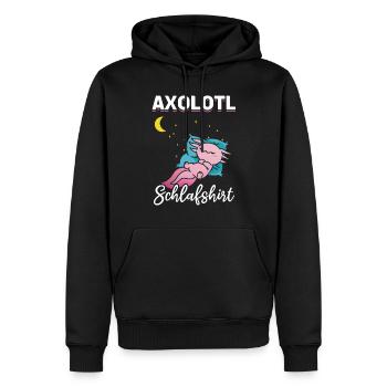 Axolotl Schlafshirt Axolotl Kawaii Cute Axolotl - Männer Premium Bio Hoodie - Schwarz - Vorne - Nico (187cm)