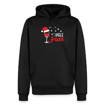 Jingle Juice Weihnachtszeit - Männer Premium Bio Hoodie - Schwarz - Vorne - Nico (187cm)