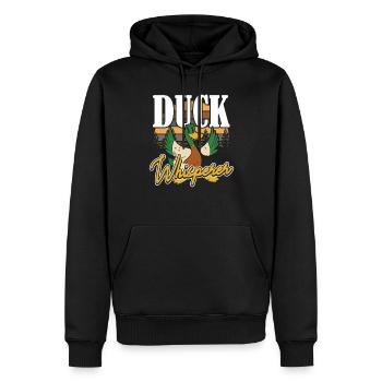 Duck Whisperer Entenjagd - Männer Premium Bio Hoodie - Schwarz - Vorne - Nico (187cm)