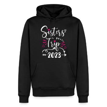 Sisters Trip 2023 Shirt Funny Vacation Travel - Männer Premium Bio Hoodie - Schwarz - Vorne - Nico (187cm)