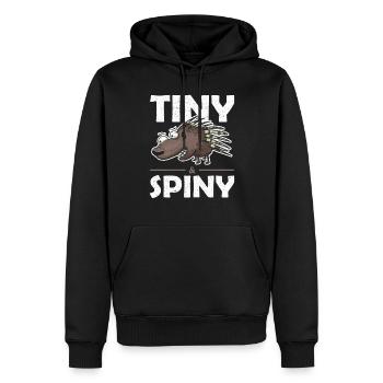 Stachlige Nagetier Tiny and Spiny Stachelschwein - Männer Premium Bio Hoodie - Schwarz - Vorne - Nico (187cm)