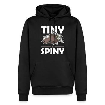 Stachlige Nagetier Tiny and Spiny Stachelschwein - Männer Premium Bio Hoodie - Schwarz - Vorne - Nico (187cm)
