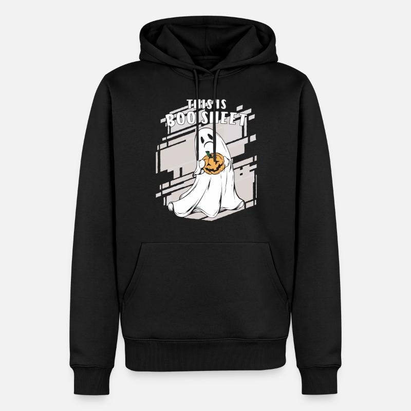 HALLOWEEN THIS IS BOO SHEET - Männer Premium Bio Hoodie - Schwarz