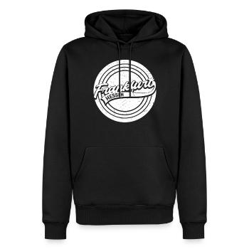 Frankfurt Hessen - Männer Premium Bio Hoodie - Schwarz - Vorne - Nico (187cm)