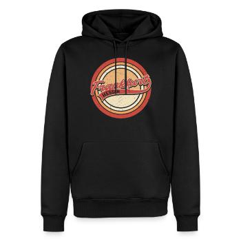 Frankfurt Hessen - Männer Premium Bio Hoodie - Schwarz - Vorne - Nico (187cm)