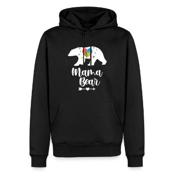 Autisme autiste Journée de sensibilisation à l’autisme L’enfant Asperger - Sweat à capuche Premium bio Homme - noir - Devant - Nico (187cm)
