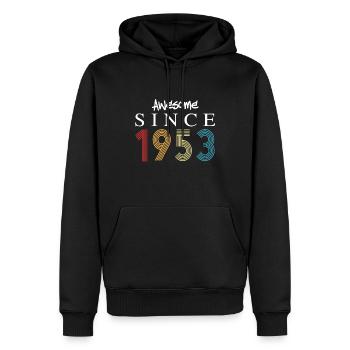 Awesome Since 1953 Geburtstag 1953 Vintage 1953 - Männer Premium Bio Hoodie - Schwarz - Vorne - Nico (187cm)