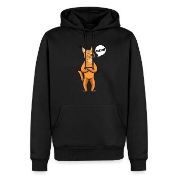 Karakal Katze Wüstenluchs Katzen - Männer Premium Bio Hoodie - Schwarz - Vorne - Nico (187cm)