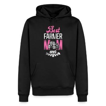 Farming Farmer Mom Mother Tractor - Männer Premium Bio Hoodie - Schwarz - Vorne - Nico (187cm)