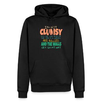Ich bin nicht ungeschickt Lustige Sprüche Sarkastische Ideen Männer - Männer Premium Bio Hoodie - Schwarz - Vorne - Nico (187cm)