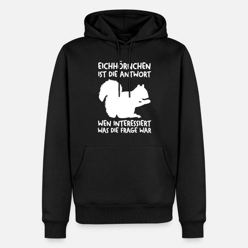 Erdmännchen - Männer Premium Bio Hoodie - Schwarz