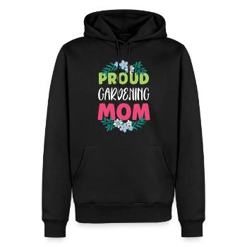 Fière Horticulture Maman Mère Jardinière Jardinière - Sweat à capuche Premium bio Homme - noir - Devant - Nico (187cm)