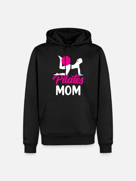Pilates Mama Mami Mother Lover - Men’s Premium Organic Hoodie - black
