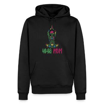 Yoga Mama Mutter Hobby Mami - Männer Premium Bio Hoodie - Schwarz - Vorne - Nico (187cm)
