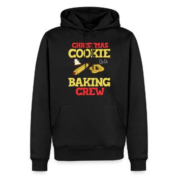 Christmas Baking Cookies Cookies Gingerbread - Men’s Premium Organic Hoodie - black - Front - Nico (187cm)