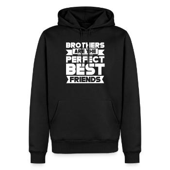 Brüder Sind Die Perfekten Besten Freunde Freund - Männer Premium Bio Hoodie - Schwarz - Vorne - Nico (187cm)