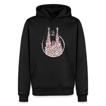 Carnaval de la cathédrale de Cologne Carnaval Kölsch Kölle Cologne - Sweat à capuche Premium bio Homme - noir - Devant - Nico (187cm)