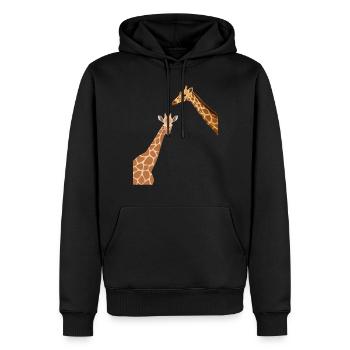 Giraffe Lover Zoo Giraffes - Men’s Premium Organic Hoodie - black - Front - Nico (187cm)